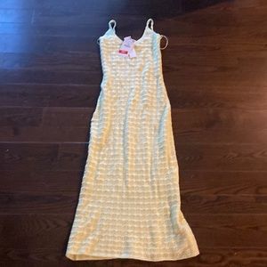 Zara yellow sweater long dress
